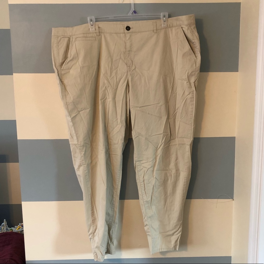 Lane Bryant Khaki Chino Full Length
